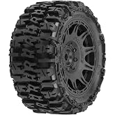 Pro-Line Racing Trencher 5.7in Tires Mounted on Raid Black 8x48 Removable 24mm Hex Wheel 2 for X-MAXX KRATON 8S &amp; Other Large Vehicles Front or Rear PRO1024010