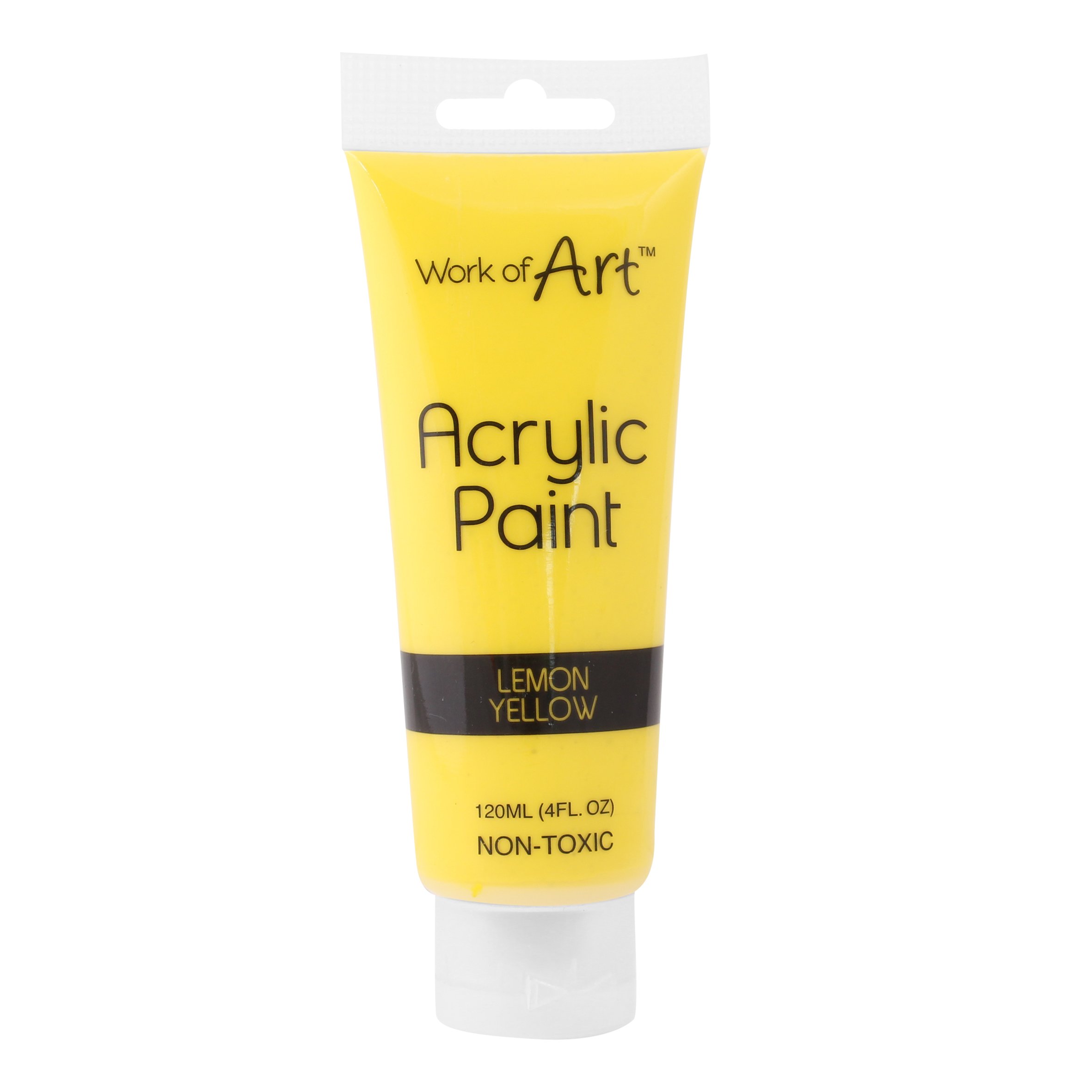 Work of Art 120 ml Acrylic Paint - Yellow, 6727