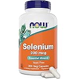Now Foods Selenium 200mcg Capsules, 300 Count - L Selenomethionine Mineral Supplement for Women & Men - Veg Caps, Non-GMO, Ve
