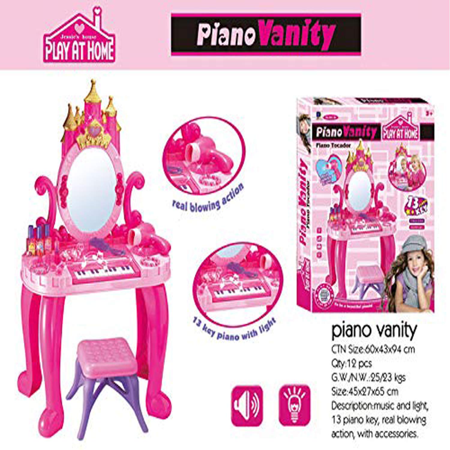 piano vanity toy