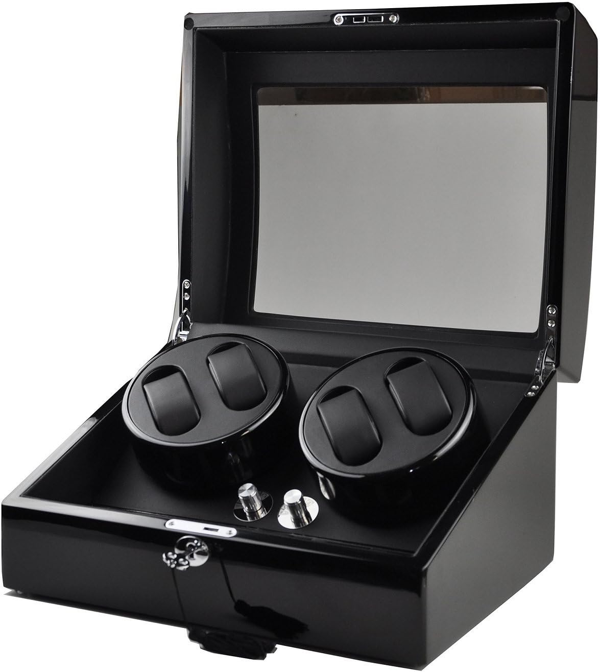 Automatic Watch Winder 4+6 Storage Display Box Leather Organizer