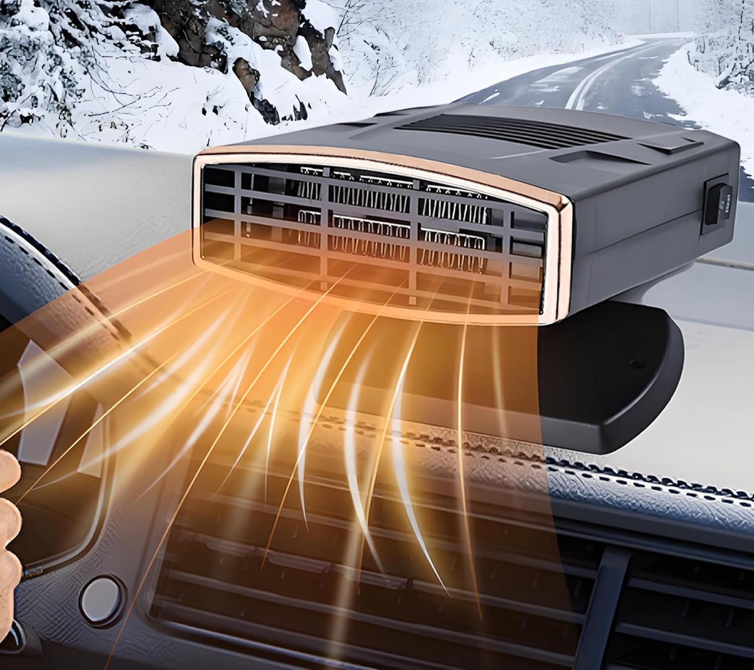 Photo 1 of 12V Car Heater that Plugs into Cigarette Lighter,2-in-1 Heating/Cooling Switchable