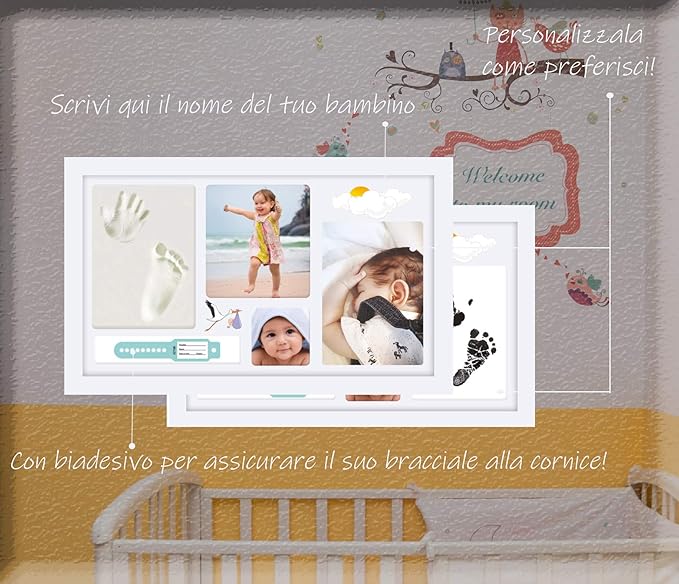 Tableau Mural Et Table Cadre Empreintes De Bebe Kit Calque Mains Et Pieds En Argile 3d Empreinte En Encre Et Porte Bracelet Topstrale Cadeaux De Naissance Et Souvenirs Bebe Puericulture Helpacreche Co Za