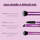 REAL Eye Shade and Blend Brush Trio – Synthetic, Vegan view 3
