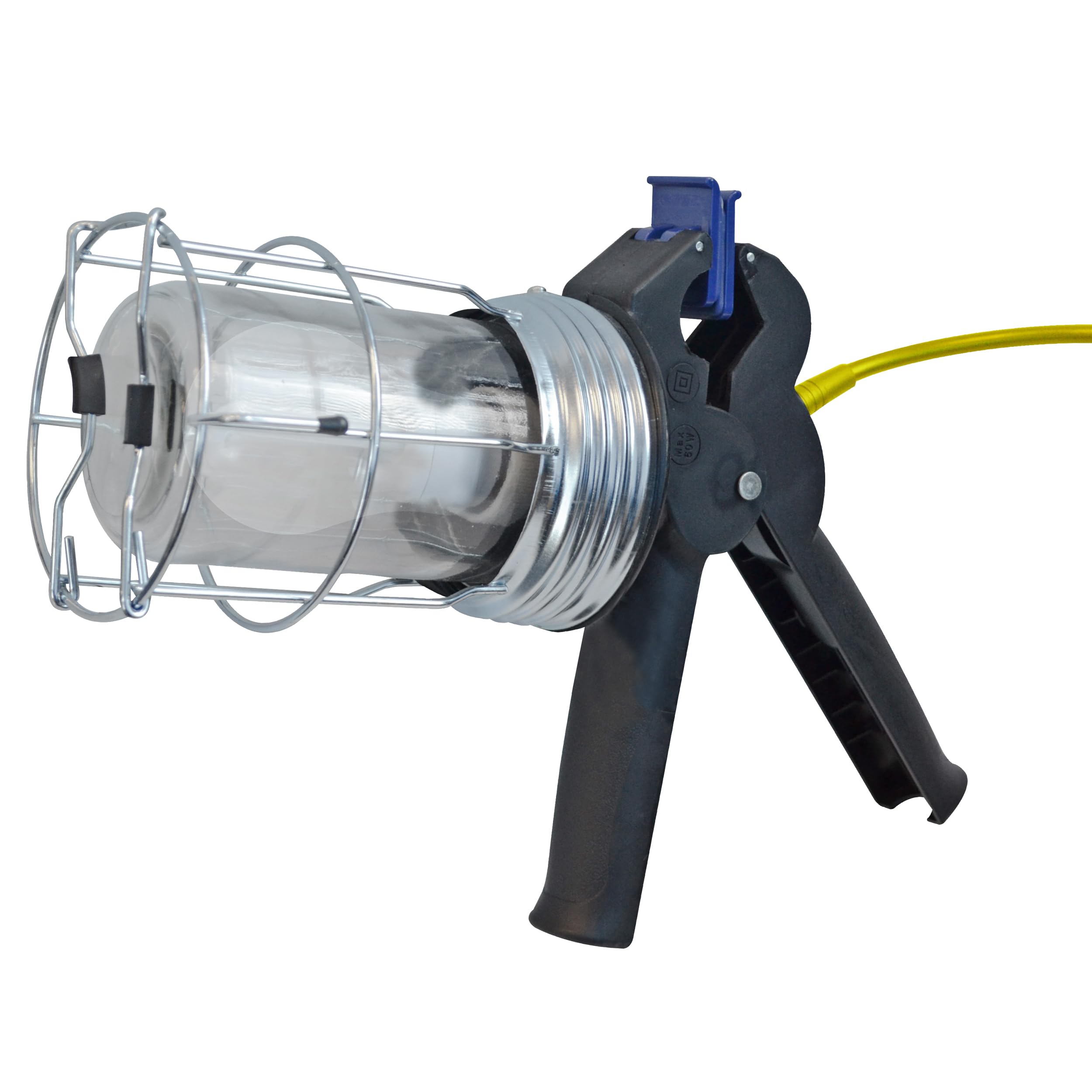 Faithfull Heavy-Duty LED Inspection Lamp - Clamp-On Work Light, 10W LED, 800 Lumens, 110V & 5M Cable with Hanging Hook & Wire Guard