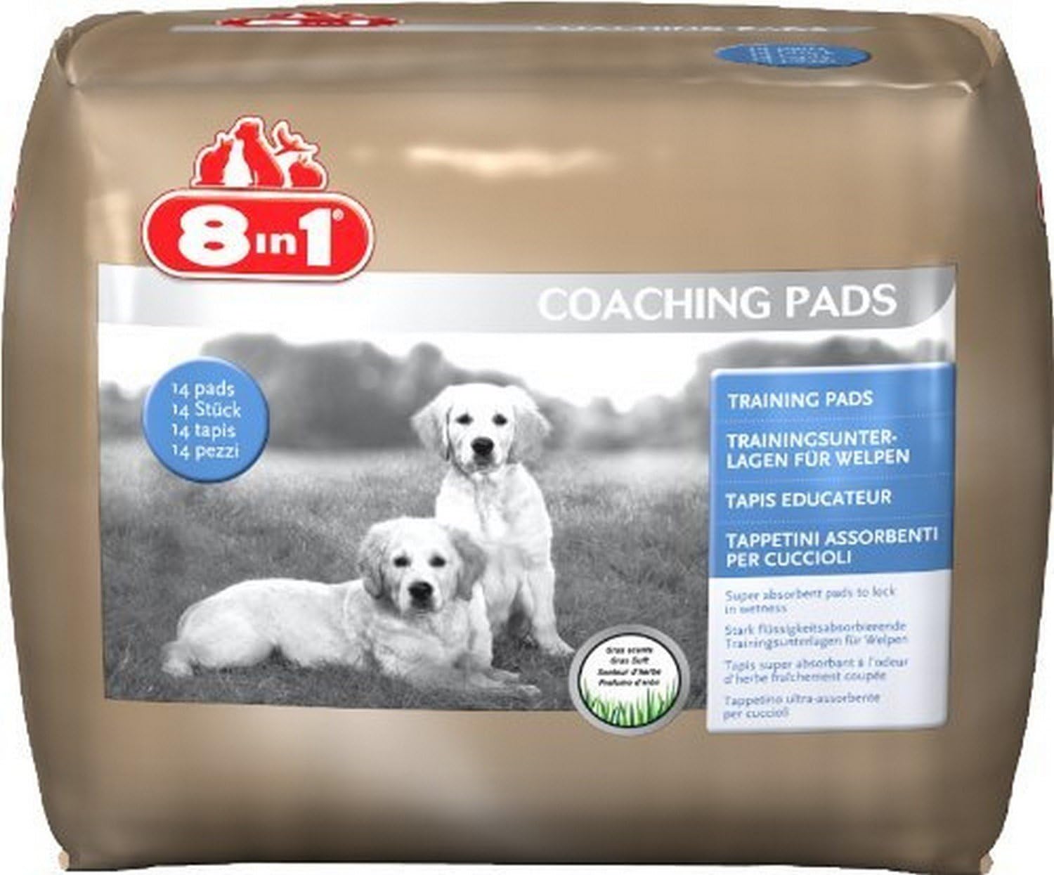 8-in-1 Training Pads, Small, Pack of 14
