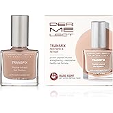 Dermelect Transfix Nail Restore Base Coat- with Protein Peptides Strengthening, Nourishing, Concealing Treatment for Weak Nails, Peeling, Breaking, Splitting, Damage 0.4 oz