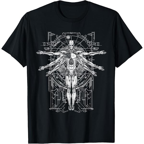 Amazon.com: Alien Vitruvian Man Leonardo da Vinci for UFO Fans T