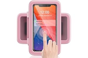 LC-dolida Shower Phone Holder Waterproof 480 Rotation Phone Stand Case Mount Compatible with iPhone 15 14 13 12 11 Plus Pro Max XS XR up to 6.8" Cell Phone