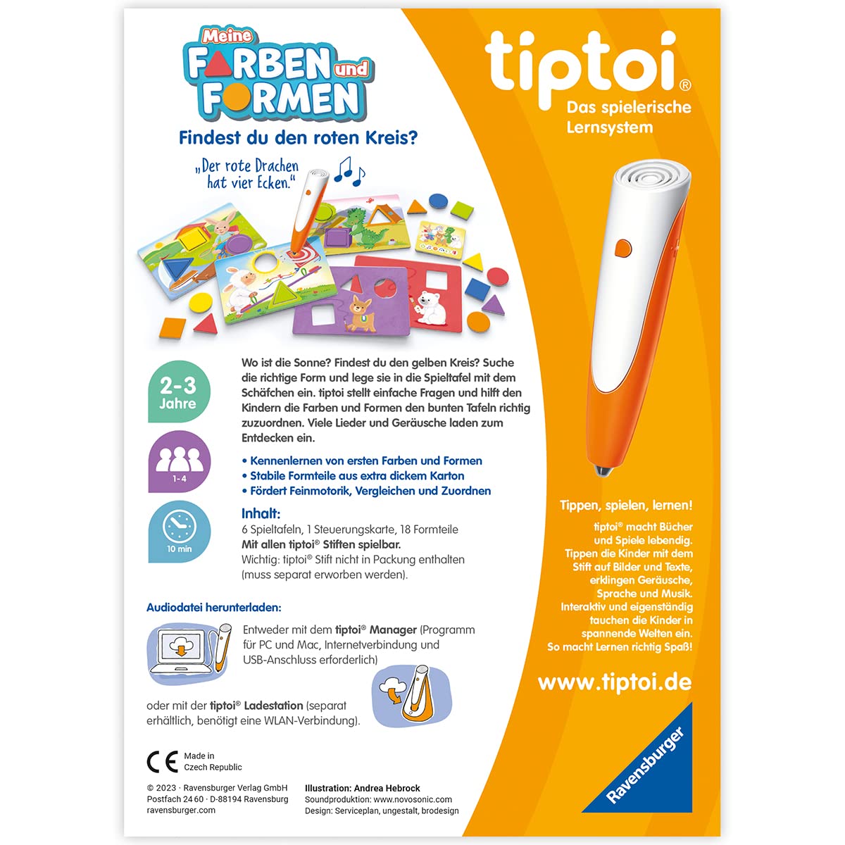 Ravensburger tiptoi Spiel 00168 - Meine Farben und Formen, Lernspiel für Kinder ab 2 Jahren - Geburtstagsgeschenke 3