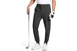 SERAMY Men's Golf Joggers Pants Slim Fit Stretch Sweatpants Work Dress Casual Running Pants for Men with 5 Pockets