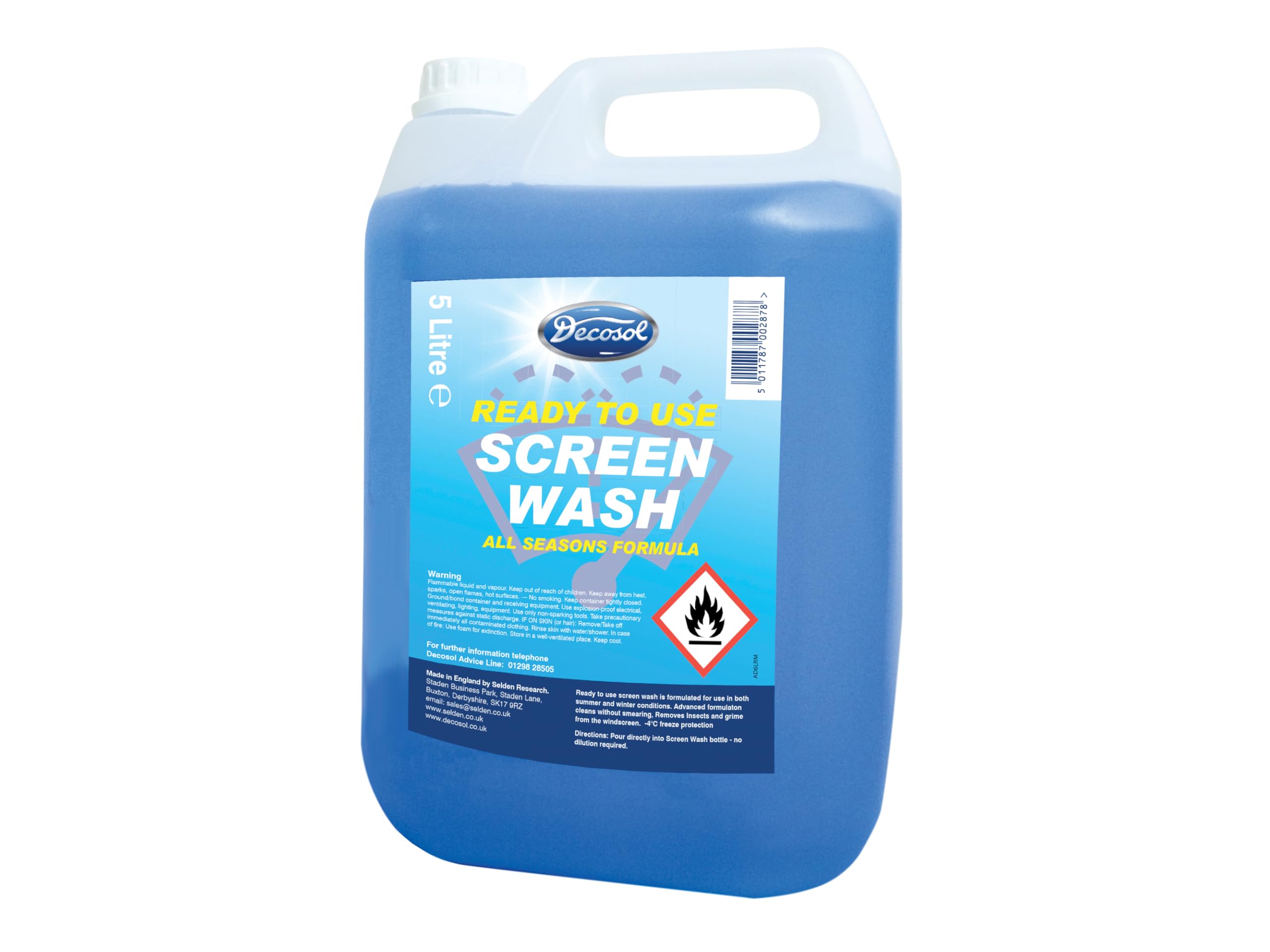 Decosol AD6LRM 5L Ready Mixed Screenwash
