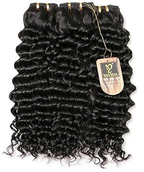 Yavida Curly Hair Human Hair Waves Brazilian Remy Hair Extensions Haarverlängerung Echthaar Locken Brazilian Deep Wave Hair 3