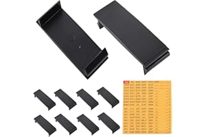 LRWZOV Universal Breaker Filler Plate for Load Centers 10 Pack, Use for Closing 1 inch Breaker Panel Blanks, with Electrical Panel Label