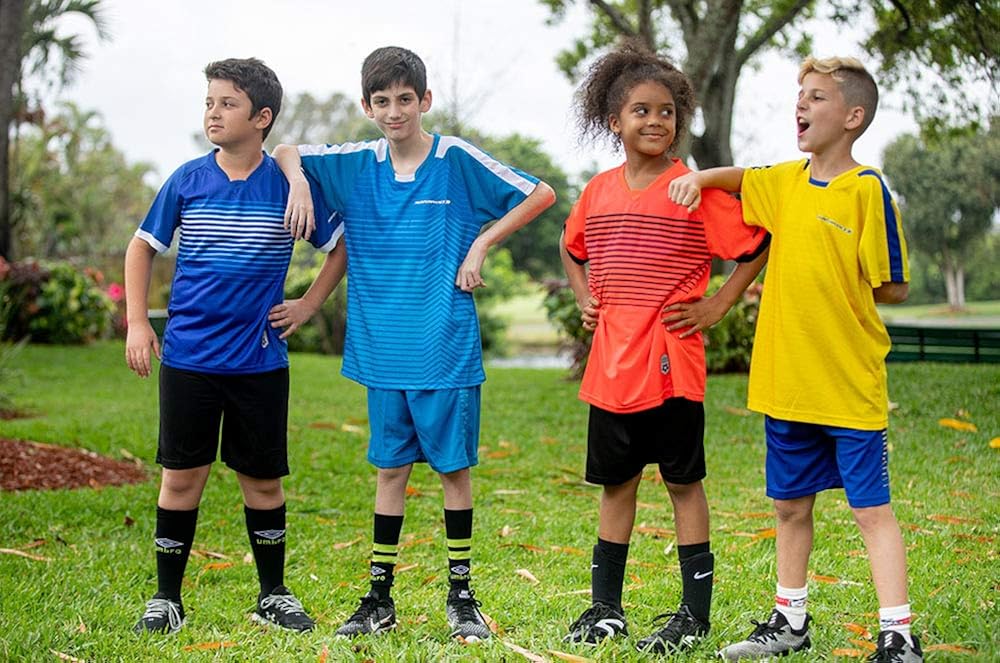 Premium Boys' Soccer Jerseys Sports Team Training Uniform | Age 6-12 |Sports Shirts and Short Set | Boys-Girls-Youth.: Clothing