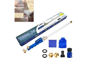 ACHUHE Jetflux - Jetflux Pressure Washer, 2025 Upgraded 2 in 1 Jet Nozzle for Garden Hose Power Washer Wand, Jet Flux Pressure Washer with 2 Nozzles & Hose Quick Connectors for Garden Hose, Cars (Blue)