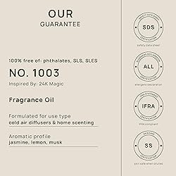 VINEVIDA [4 Fl Oz] Scent NO. 1003 Inspired by 24K