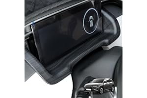 Amzcar Center Console Dashboard Cover Compatible with Hyundai Tucson 2022-2024 Accessories, Heat Resistant & Easy Install (Wood Grain)