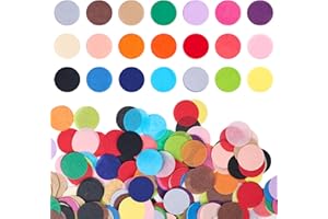 Koogel 1 Inch Round Tissue Paper, Multicolor Table Confetti Dots Circles 20 Colors for Any Kids DIY Arts Greeting Cards Collage Projects 1000 PCS