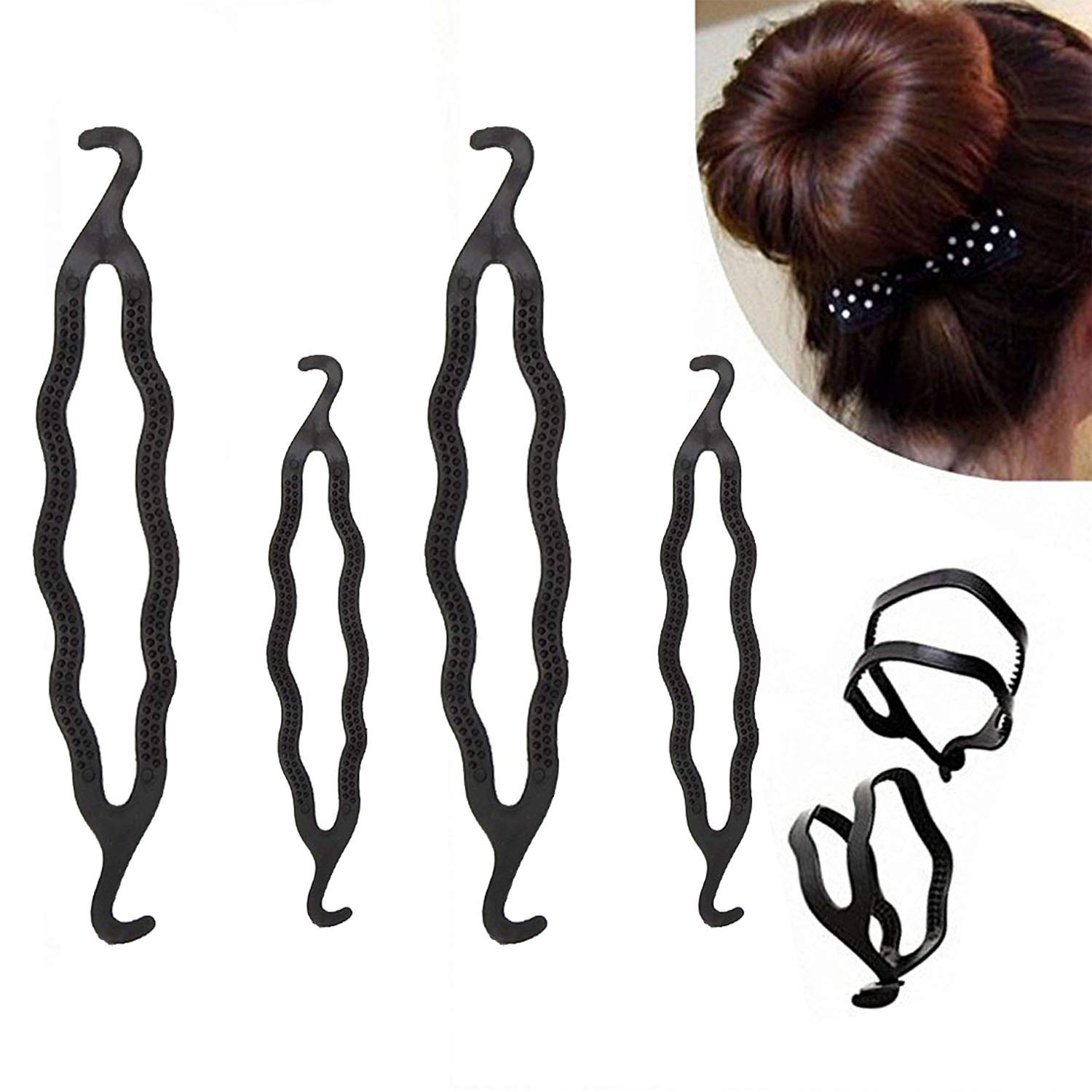 Maahal Pack Of 4 Modern Quick Easy Professional Bun Maker