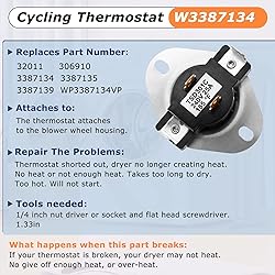 【Upgraded】 SUMNEW 3387134 High-Limit Thermostat