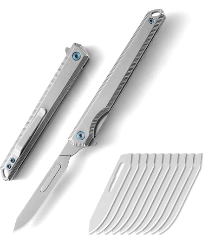 Amazon.com: OLITANS T058 Folding Scalpel Knife, 3.6'' Titanium