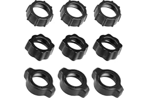 SKRFREN 9 Pack 17mm Ball-Adapter Fixed Adapter, Phone Holder Tightening Nut Replacement Head Bracket Holder Ring for DVR Camcorder Wireless Charger for Replacement Car Mount Screw-On