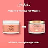 Shea Moisture Hibiscus Shine Hair Mask 12 Oz Orange Coconut Deep Treatment view 3