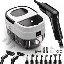 2500W Handheld Steam Cleaner - 15-Second Heat Up, 6 Pressure Settings, For Floors, Kitchen, Car, Grout