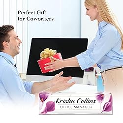 Custom Name Plate for Desk, Acrylic Office Decor