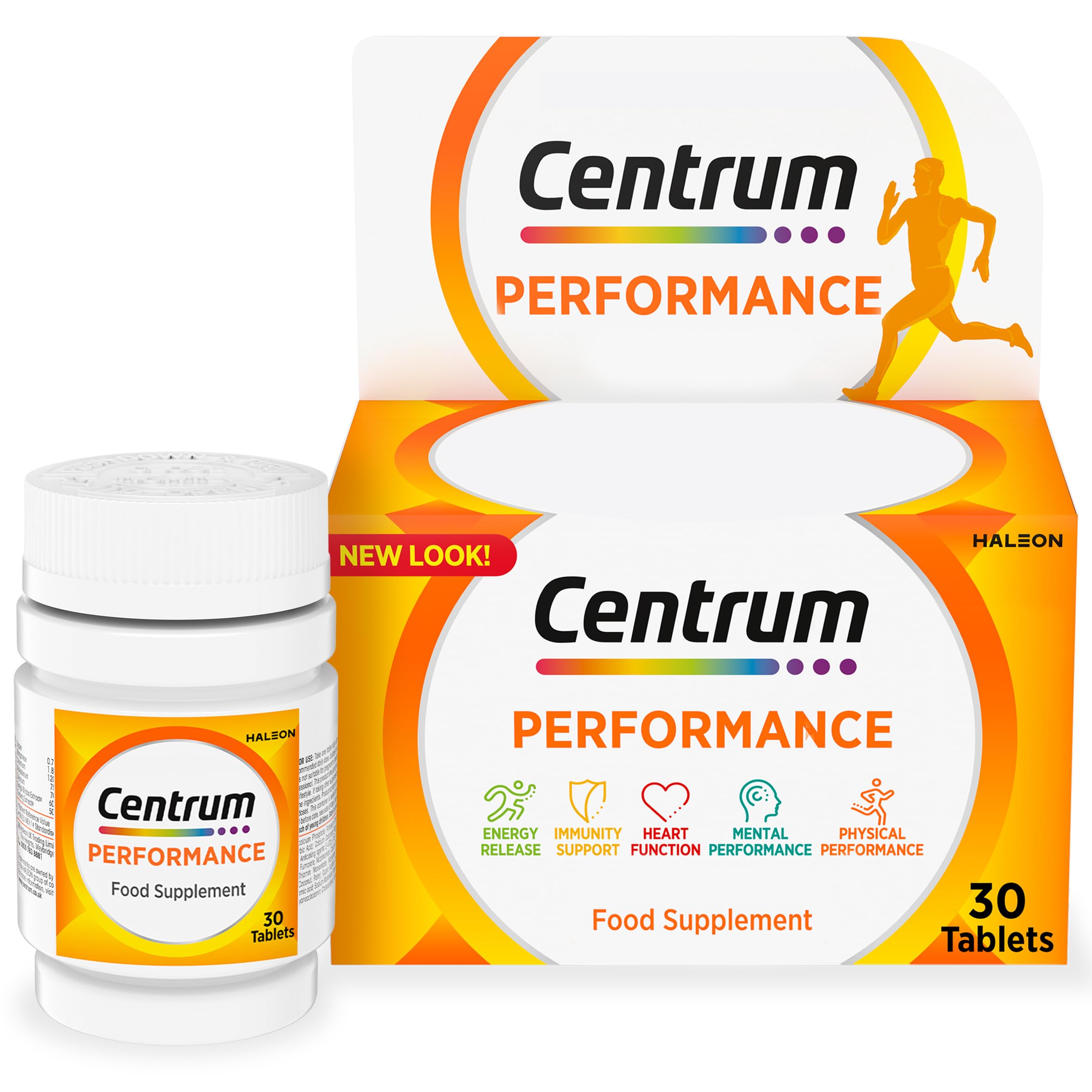 Centrum Performance Tablets Multivitamin & Mineral Supplements, 21 essential nutrients, including vitamin C, D, and Iron, 30 ct