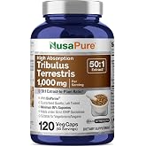 NusaPure Tribulus Terrestris, 1000 mg, 120 Veg Capsules (Non-GMO, Vegan)