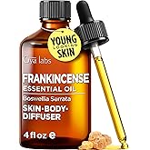 Gya Labs Frankincense Essential Oil - 4 Fl Oz - for Hair, Skin, Diffuser, Aromatherapy & DIY Candle Making Scent