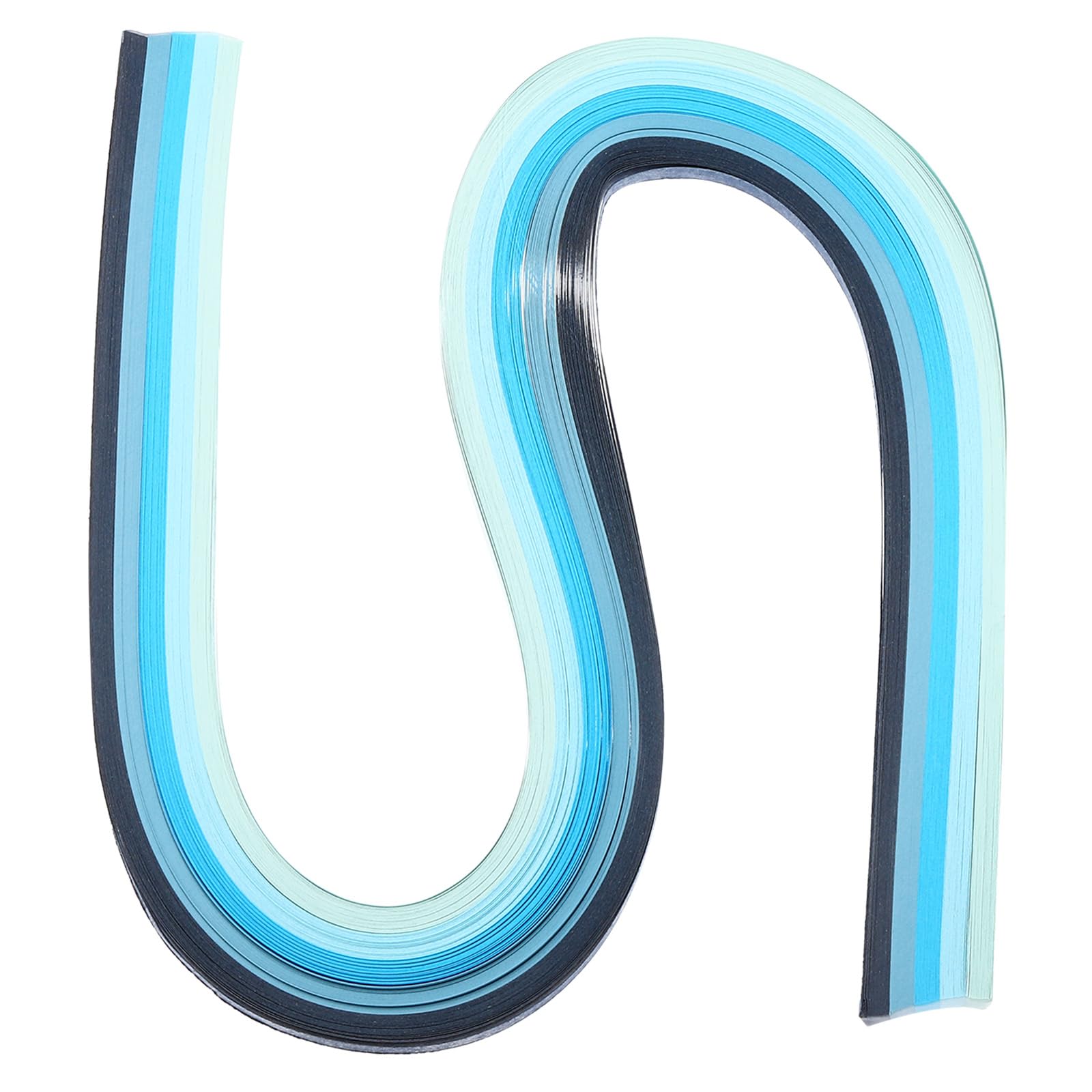 PATIKIL 540 x 10mm Rainbow Quilling Strips Paper,120 Pcs Origami Paper Quilling Strip for Art DIY Hand Craft Christmas, Gradient Blue