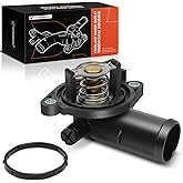 A-Premium Engine Coolant Thermostat Housing Assembly with Gasket Compatible with Jeep Cherokee & Dodge Grand Caravan, Journey
