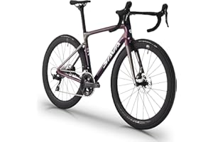 SAVADECK SLR7S Carbon Road Bike, T800 Carbon Fiber Frame Racing Bicycle with Shimano 105 R7120 24 Speed Groupset and Hydraulic Disc Brakes, Ultra-Light Carbon Bike