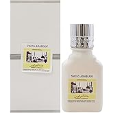 Swiss Arabian Jannet EL Firdaus White - Luxury Products From Dubai - Long Lasting Perfume Oil for Unisex - Blend of Basil, Bergamot and Sandalwood - Perfect for Date Night or Evening Out - 0.3 oz