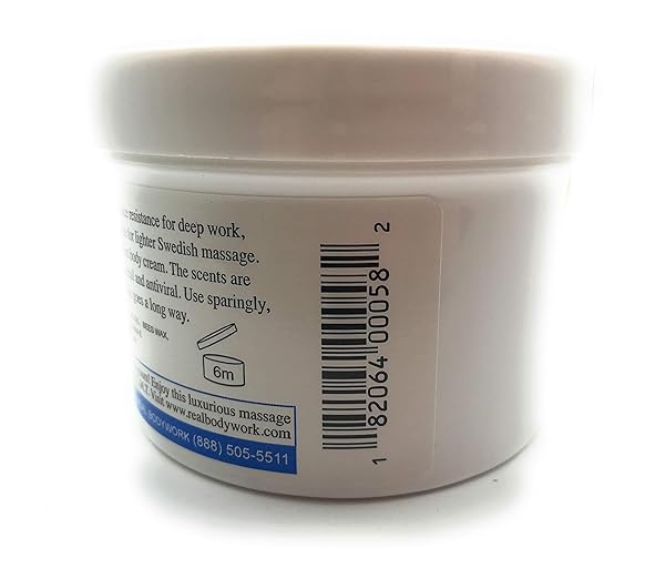 SANTA BARBARA MASSAGE MASSAGE CREAM UNSCENTED, 8 OZ