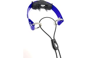 Sparky Pet Co - ECollar Replacement Strap - Bungee Dog Collar - Waterproof - Adjustable - Secure Nexus Wheel Lock - for Electronic Training & Invisible Fence Systems - 3/4" (Blue)