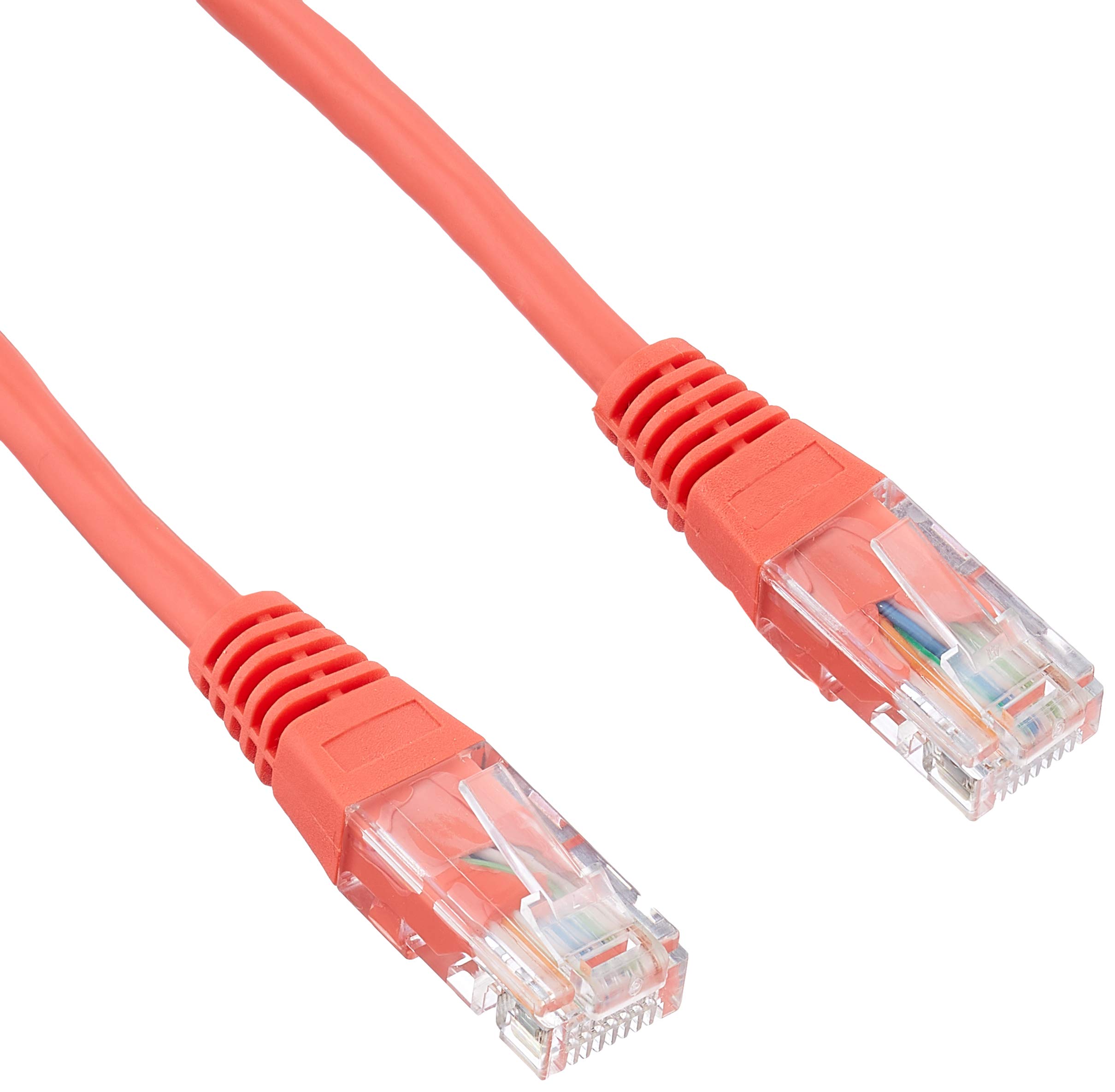 PRO SIGNAL PS11085 RJ45 Male to Male Cat5e UTP Low Profile Ethernet Patch Lead, 1m Orange