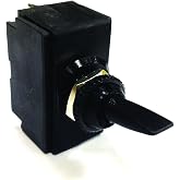 Sierra International, TG40020-1, Toggle Switch , Medium | On Off SPST marine toggle switch with brass blade terminals and a standard 15/32 in-32 mounting stem.