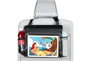 lebogner Insulated Car Seat Back Organizer + iPad And Tablet Holder, Auto Driver Or Passenger Accessories Organizer, Vehicle Front Seat Caddy, Personal Travel Cooler Storage Bag For Adults & Kids