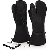 Minus33 Merino Wool Trigger Finger Mittens - Three Finger Mitts - Classic Ski and Snowboarding Gloves - Warm and Breathable