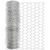 vensovo Chicken Wire Mesh, 1-Inch Poultry Netting Fence, 72 in x 150 ft | Versatile poultry netting for garden fences, animal barriers, chicken or rabbit enclosures, pet areas, and crafts.