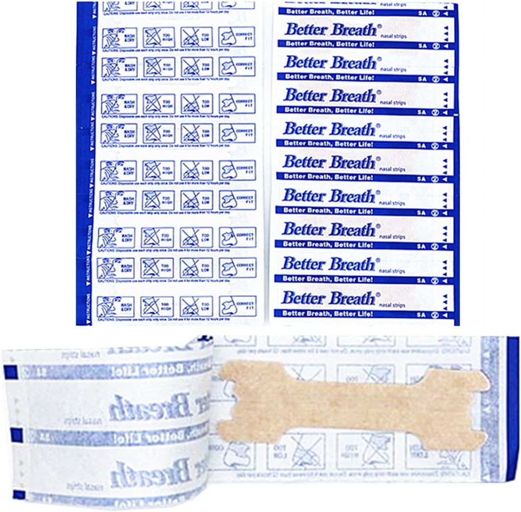 Breathe Right Nasal Strips for Reduce Snoring Better Breath Anti Snoring Improve Sleeping 66mm*19mm (300): Health & Personal Care