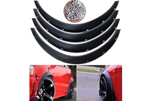 4Pcs 3.1"/80mm Universal Car Wheel Fender Flares Durable Polyurethane Extra Wide Auto Car Body Kit……