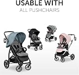 hauck Padded Pushchair Liner Charcoal Universal Fit Breathable Cotton view 2
