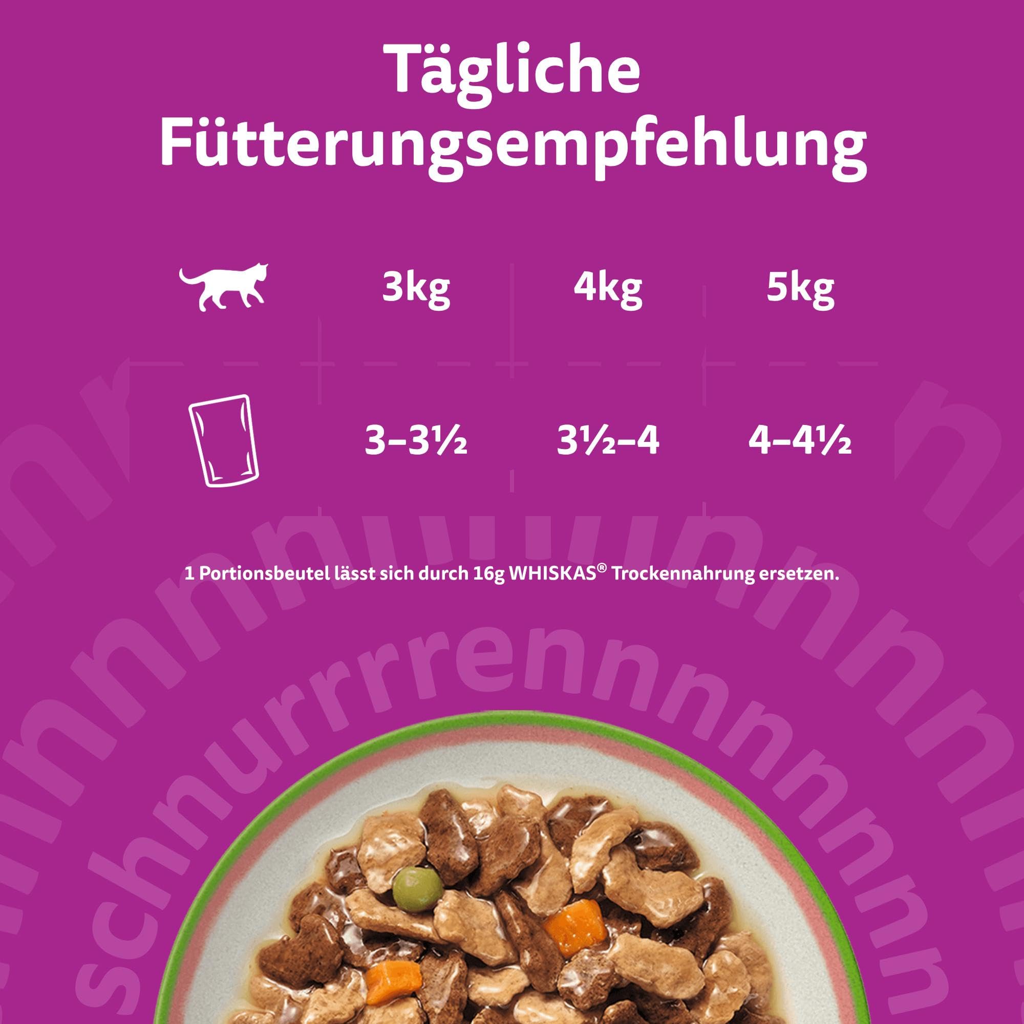 WHISKAS TASTY MIX Nassfutter in Sauce für Katzen 40 x 85g Chef’s Choice 6