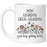FUNITZ Promoted To Great Grandma Mug 11oz, Great Grandma Pregnancy Announcement Gifts, Christmas gift, Mothers Day Present for Great-Grandmas, Great Grandmother Gift, Great Grandmas To Be Cup