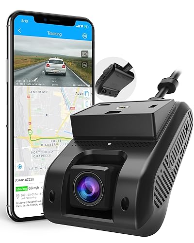 Dash Cam Front and Inside, 4G WiFi ADAS, Remote Monitor Live Video